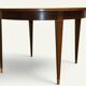 Dining table in mahogany, Neo-Classical style, Art Deco period, 1940.