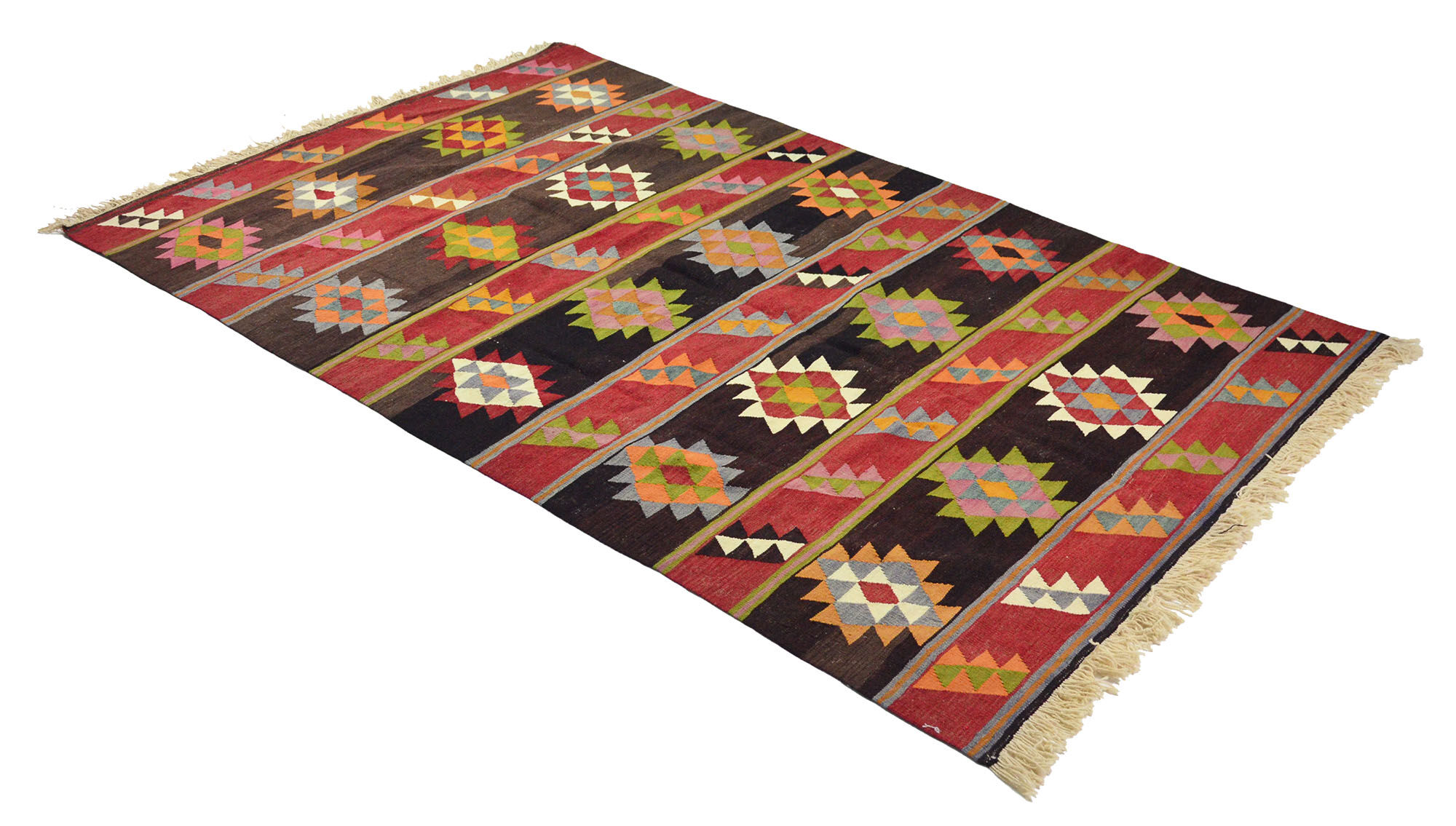 Anatolian handmade kilim rug 266 cm x 160 cm