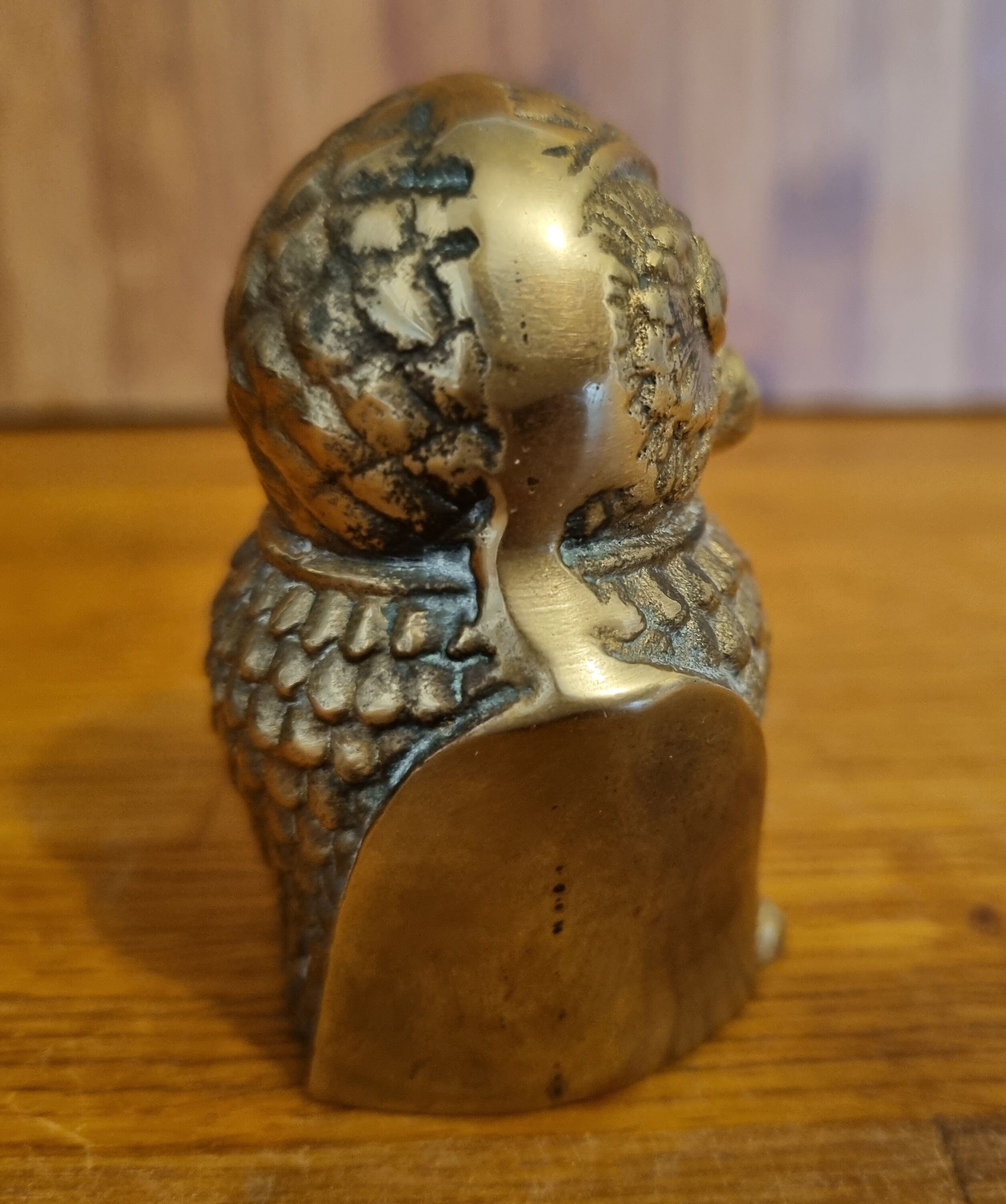 Vintage brass owl