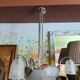 Art Deco frosted glass chandelier by the Muller brothers