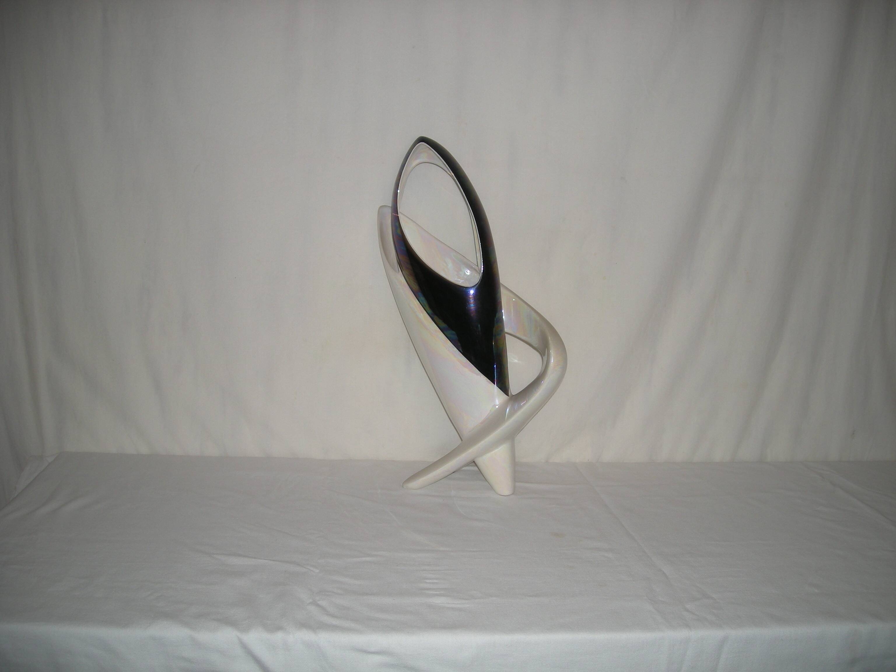 Camillo Lusso tripod vase - Turin ceramics from the 50s