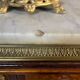 Writing desk in Napoleon III Marquetry white marble top