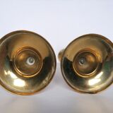 Pair of brass candle holders year 40