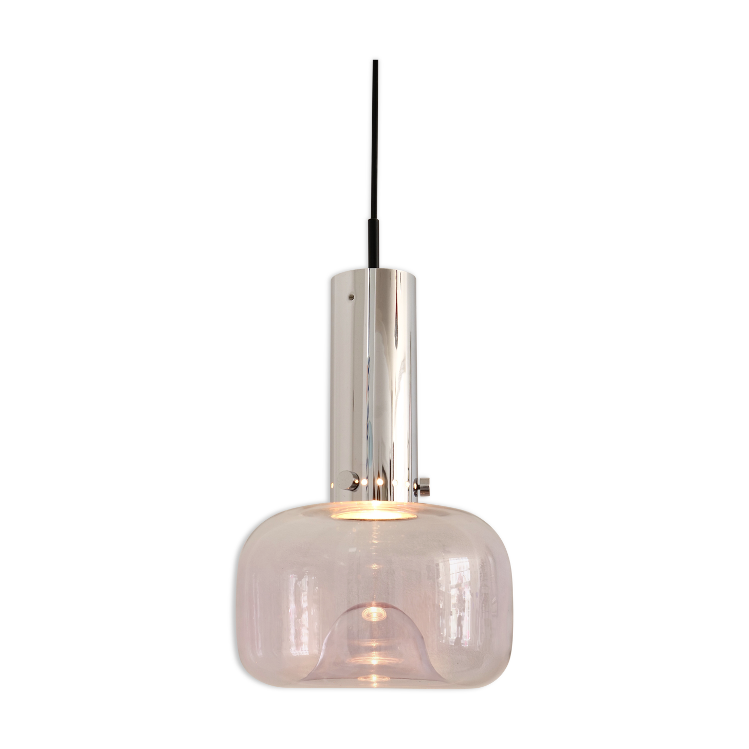 Organically shaped suspension glashütte limburg 1970