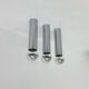 Set of 3 minimalist chrome tube ceiling / wall lamps, 1970s