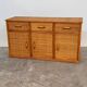 Vintage rattan & bamboo sideboard / credenza, 1970s