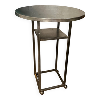 Reception table FAUCHON Paris – Solid stainless steel & Professional patina