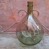 Old demijohn bubbled glass - 5 1/2 liters