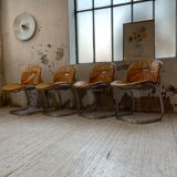 4 chairs Rinaldi "Sabrina" yellow leather