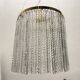 Murano Glass Rod Brass Light Pendant 1980’s