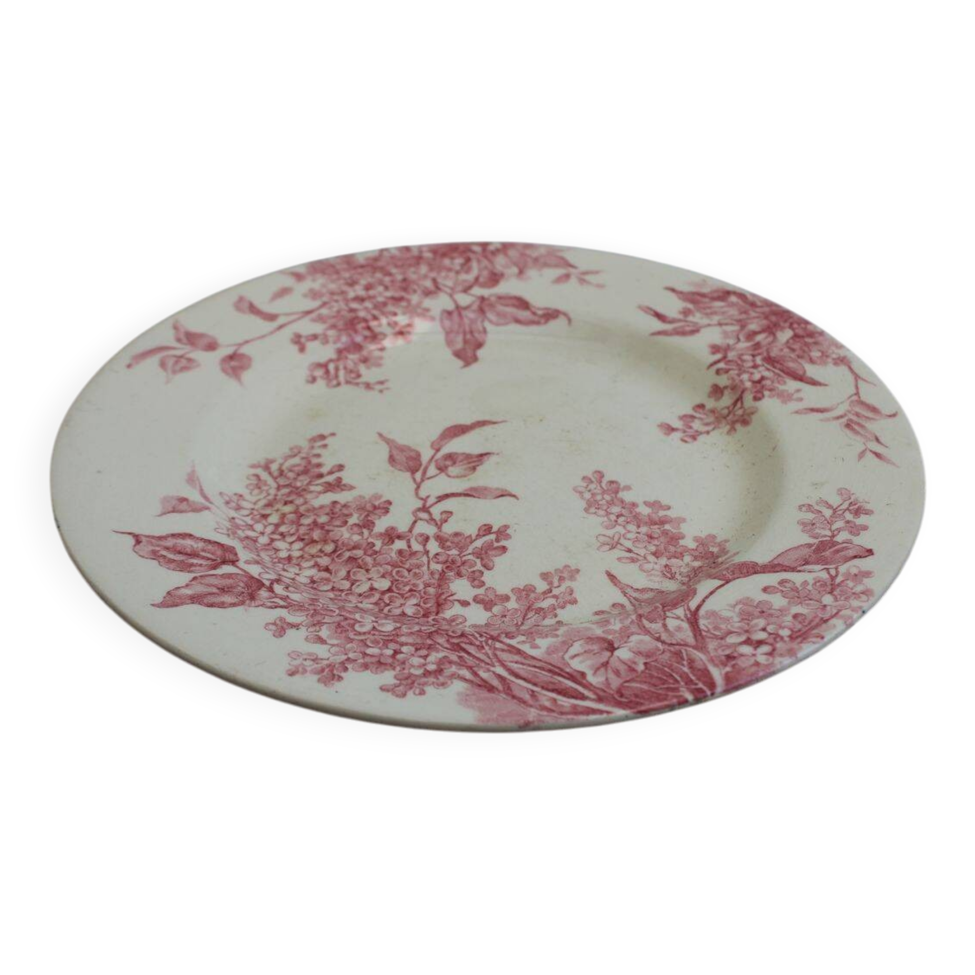 Coupe sur pied en porcelaine GIEN