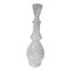 Ancienne carafe en verre structuré moulé + bouchon (année 60)