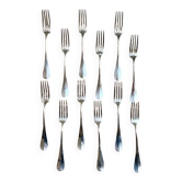 12 silver-plated forks