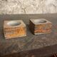 Pair of vintage candlesticks by spadaro – glazed ceramic