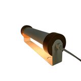 Dutch design  - wall lamp - metal - wood- crème -  90's