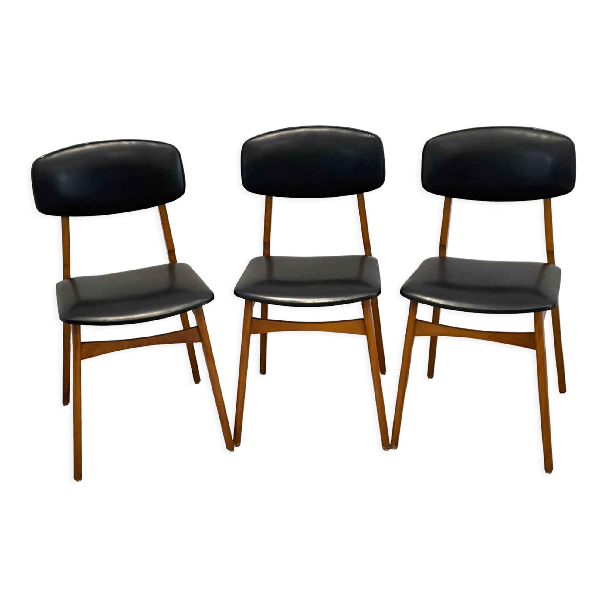 Scandinavian style design chair, set of 3