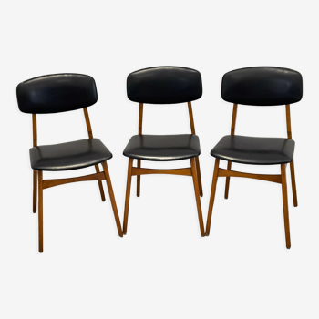 Lot de 3 chaises design style scandinave