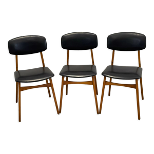 lot de 3 chaises design - scandinave