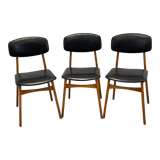 Scandinavian style design chair, set of 3