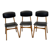 Scandinavian style design chair, set of 3