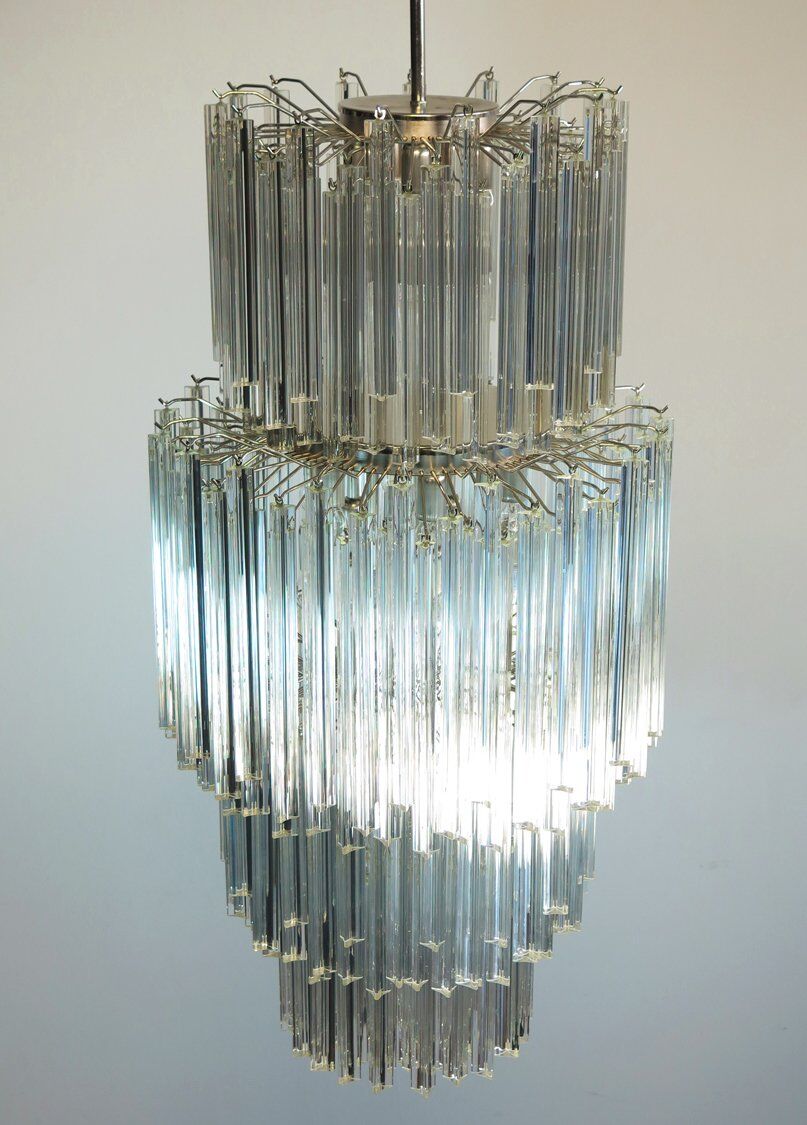 Vintage Italian chandelier in Murano glass (70s)