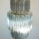 Vintage Italian chandelier in Murano glass (70s)