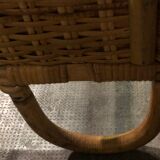Vintage rattan bed