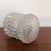 Geometric lampshade in frosted and transparent glass