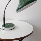 Vintage green and chrome desk lamp
