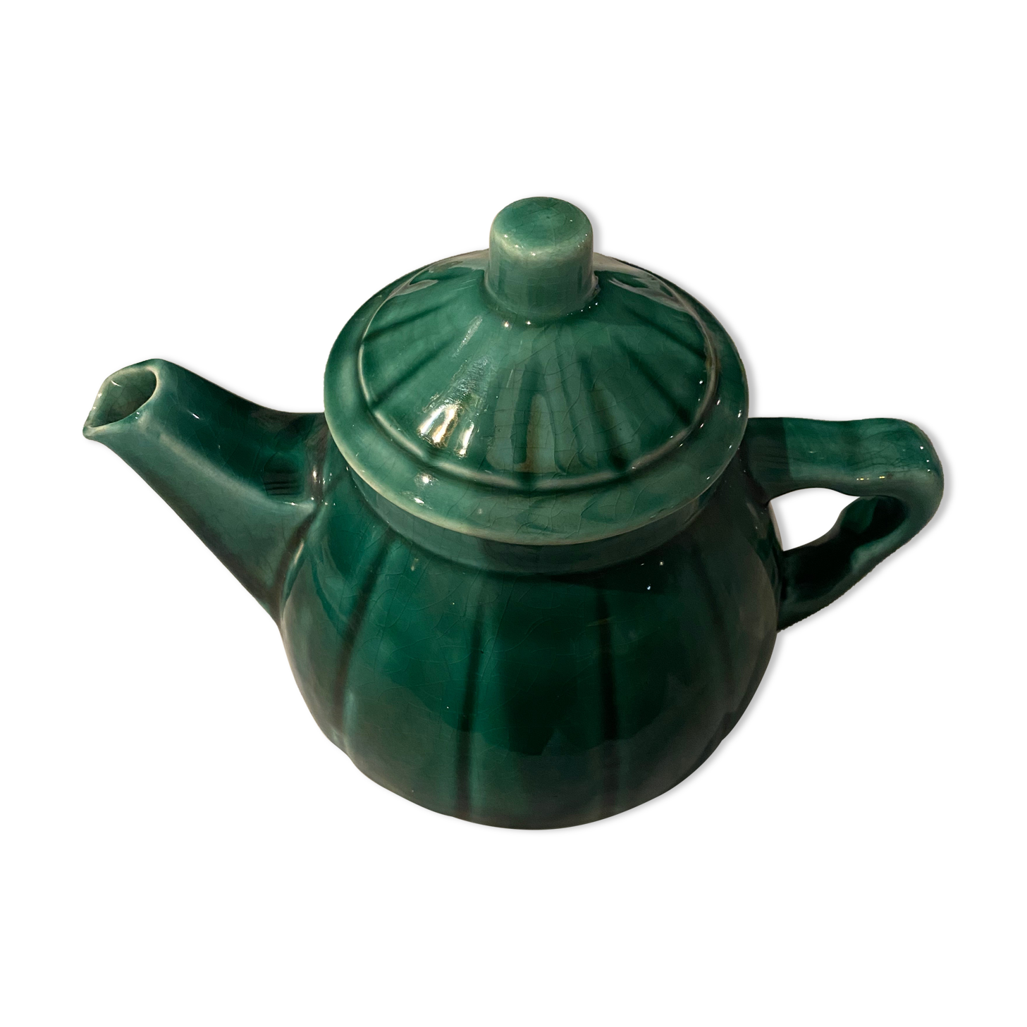 Vintage green teapot