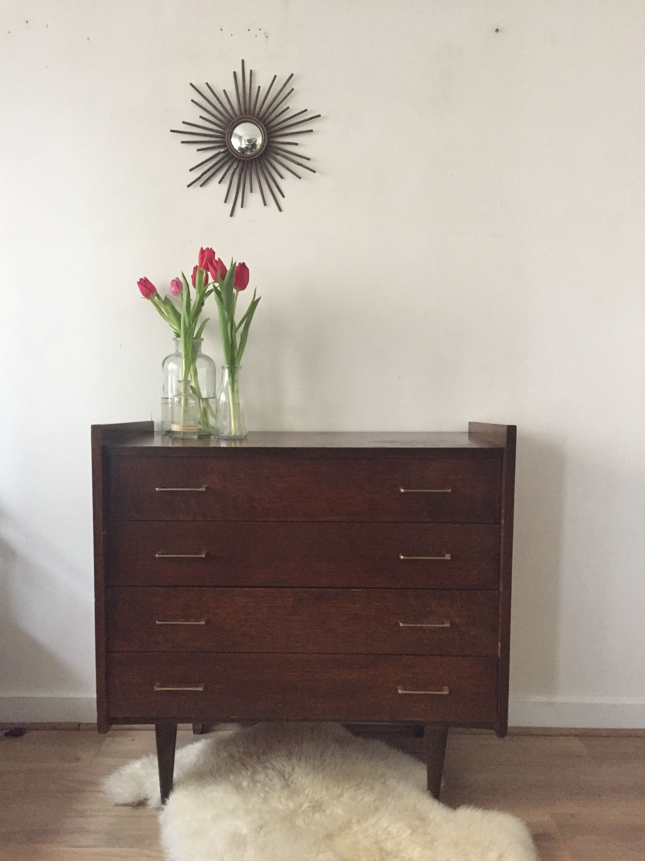 Commode vintage pieds compas année 50/60