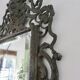 French cast iron mirror "Bacchus" god of wine, 1920s - 1930s