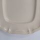 Rectangular dish with edged edge in Sarreguemines earthenware model Ivory