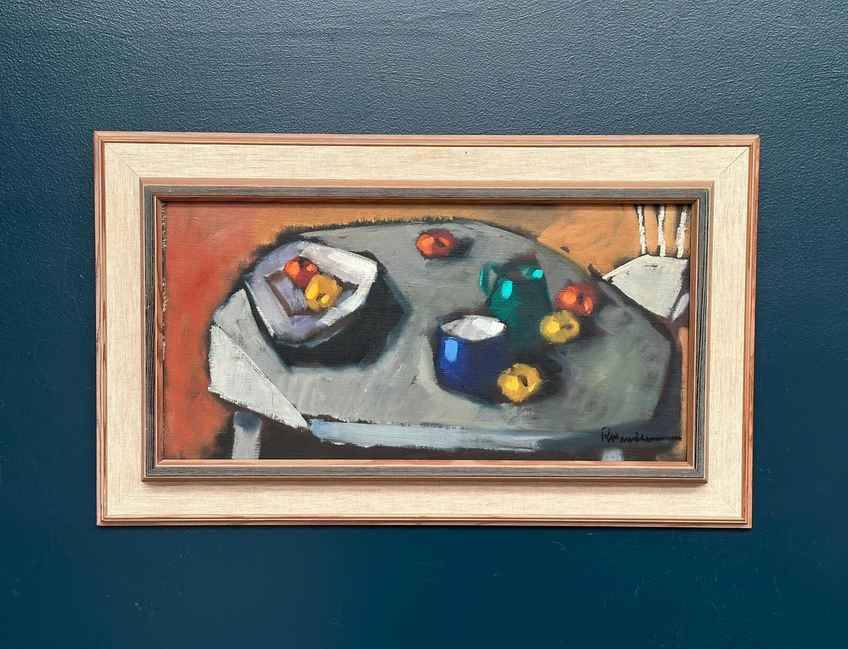 Original Swedish Oil On Canvas – “Still Life” By Kurt Rosander