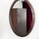 Oval Patinated Bronze Mirror 1950