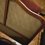 Pink velvet padded basket bed