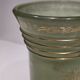 Frosted glass vase with gilding from the 1950s.