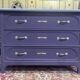 Painted Art Nouveau chest of drawers