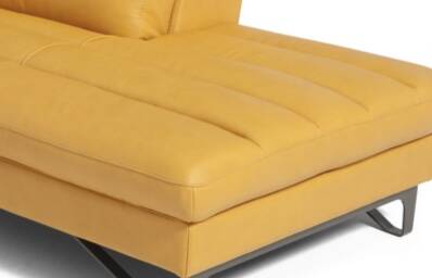 Leather 2-Seater Sofa, Leather Chaise Longue