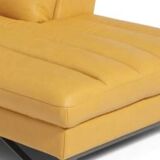 2-seater leather sofa, leather chaise longue