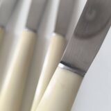 Set of 12 stainless steel and bakelite knives
