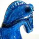 60s ceramic horse from the Rimini Blue collection by Aldo Londi for Bitossi