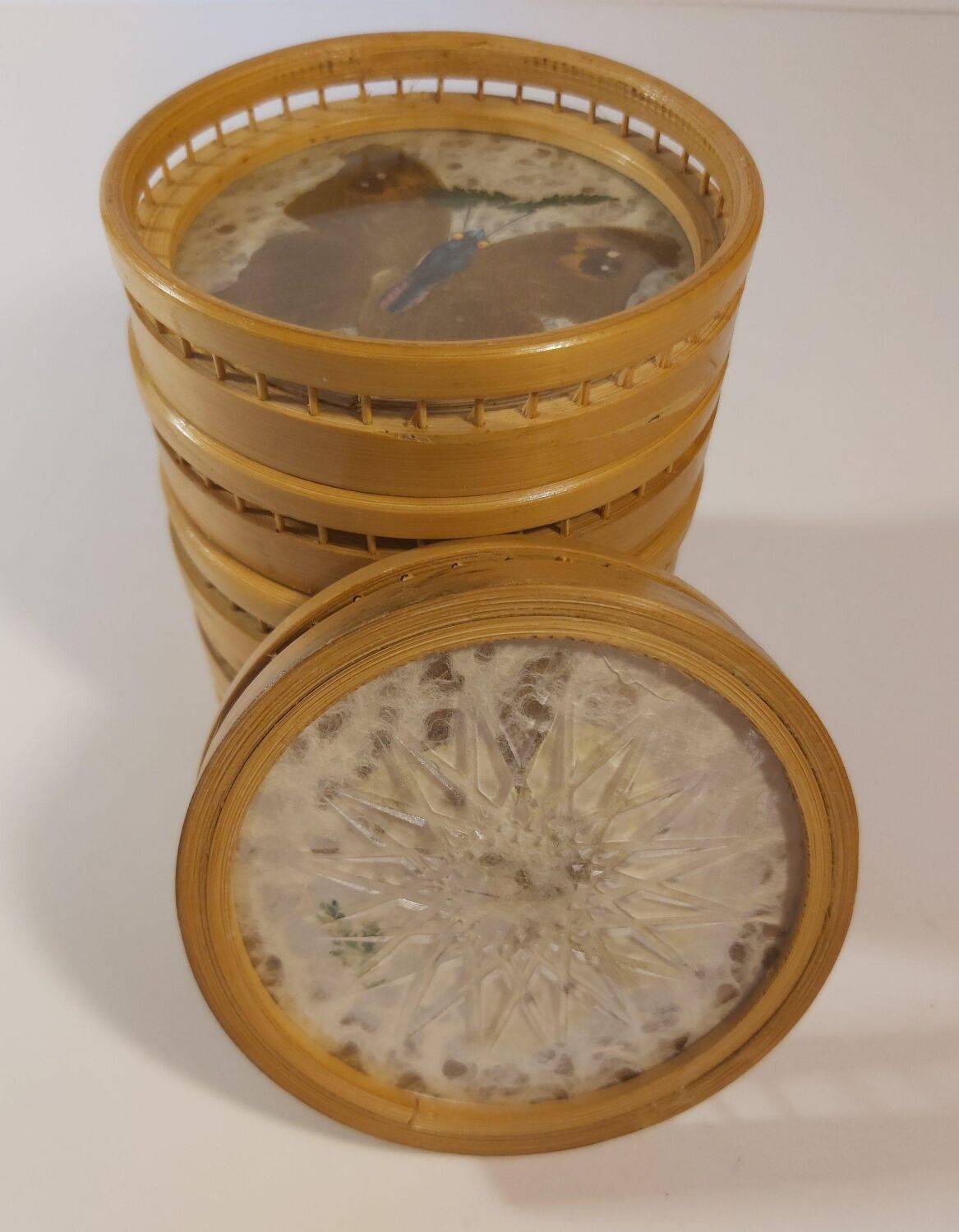 Top and coaster butterfly from the 70s