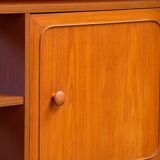 Scandinavian library in vintage teak 1960