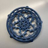Old blue cast iron trivety