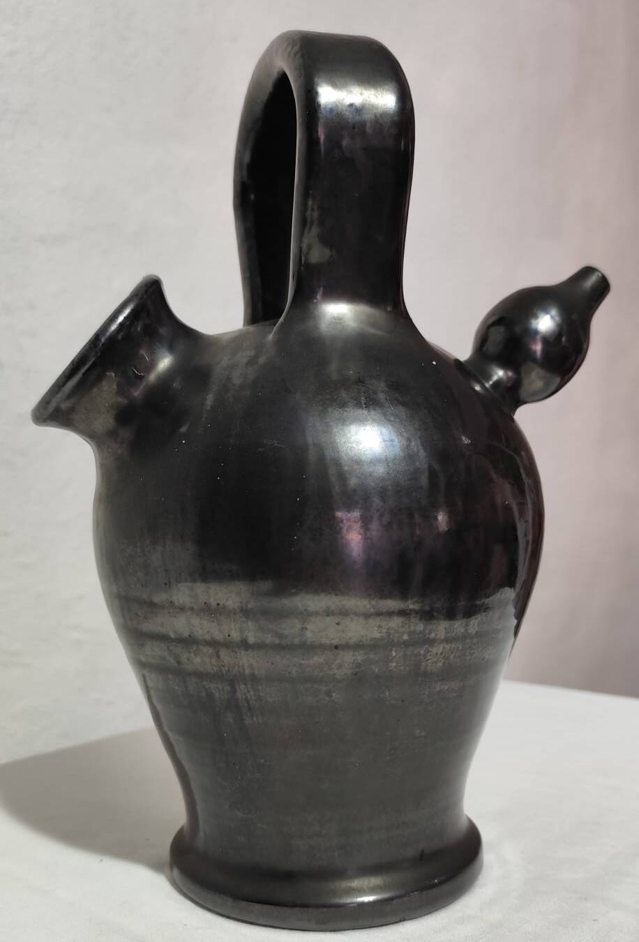 Gargoulette en céramique noire – Attribuée à Robert Picault (Valallauris),