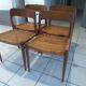 Designer Niels Otto Moller 1960's Suite of 4 Scandinavian Chairs