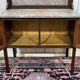 English toilet furniture in mahogany and marble from the early 20th century.