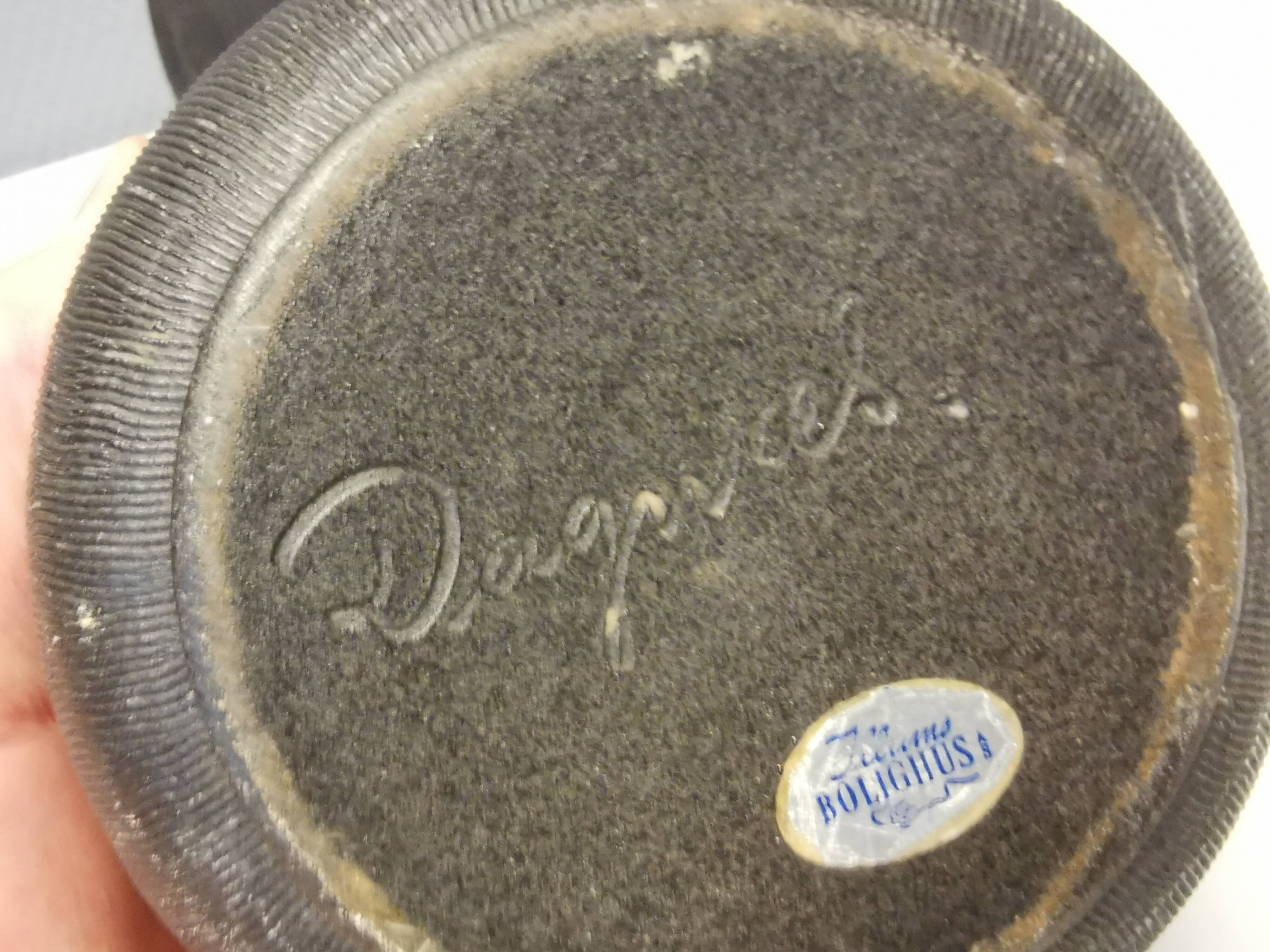 Céramiques du danois dagnæs ceramics des années 1970. avec rainures.