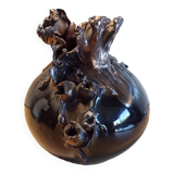 Ball vase signed JJ Barbier